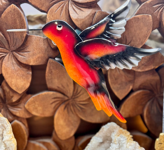 Colibri métallique à suspendre