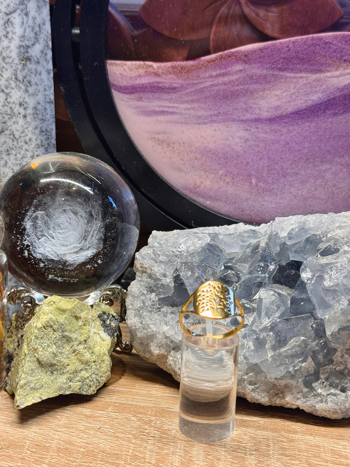 Bague Arbre de vie dorée T62