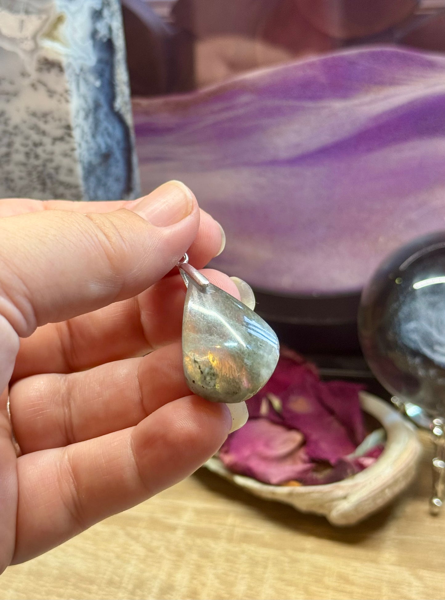 Pendentif en Labradorite