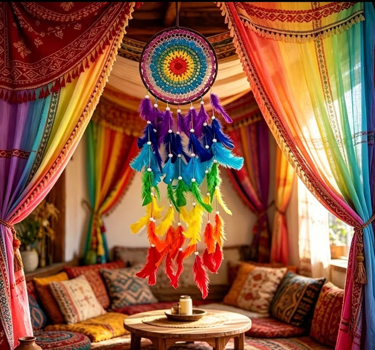 Attrape rêves - Couleurs vives