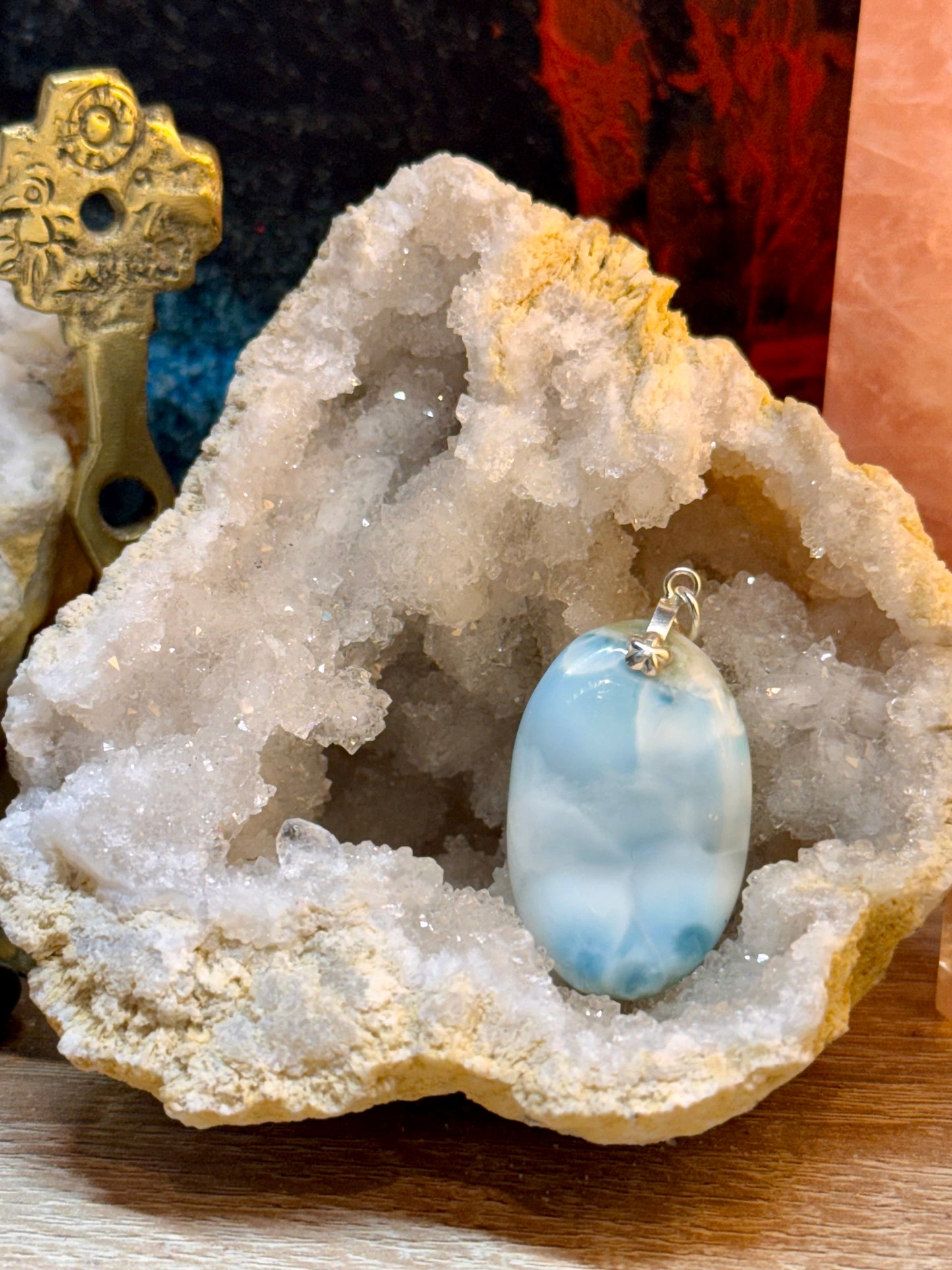 Pendentif de larimar