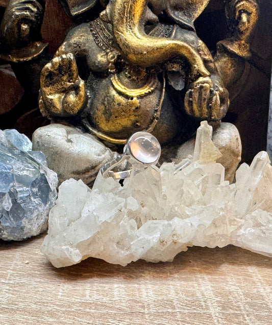 Bague Quartz Rose T53