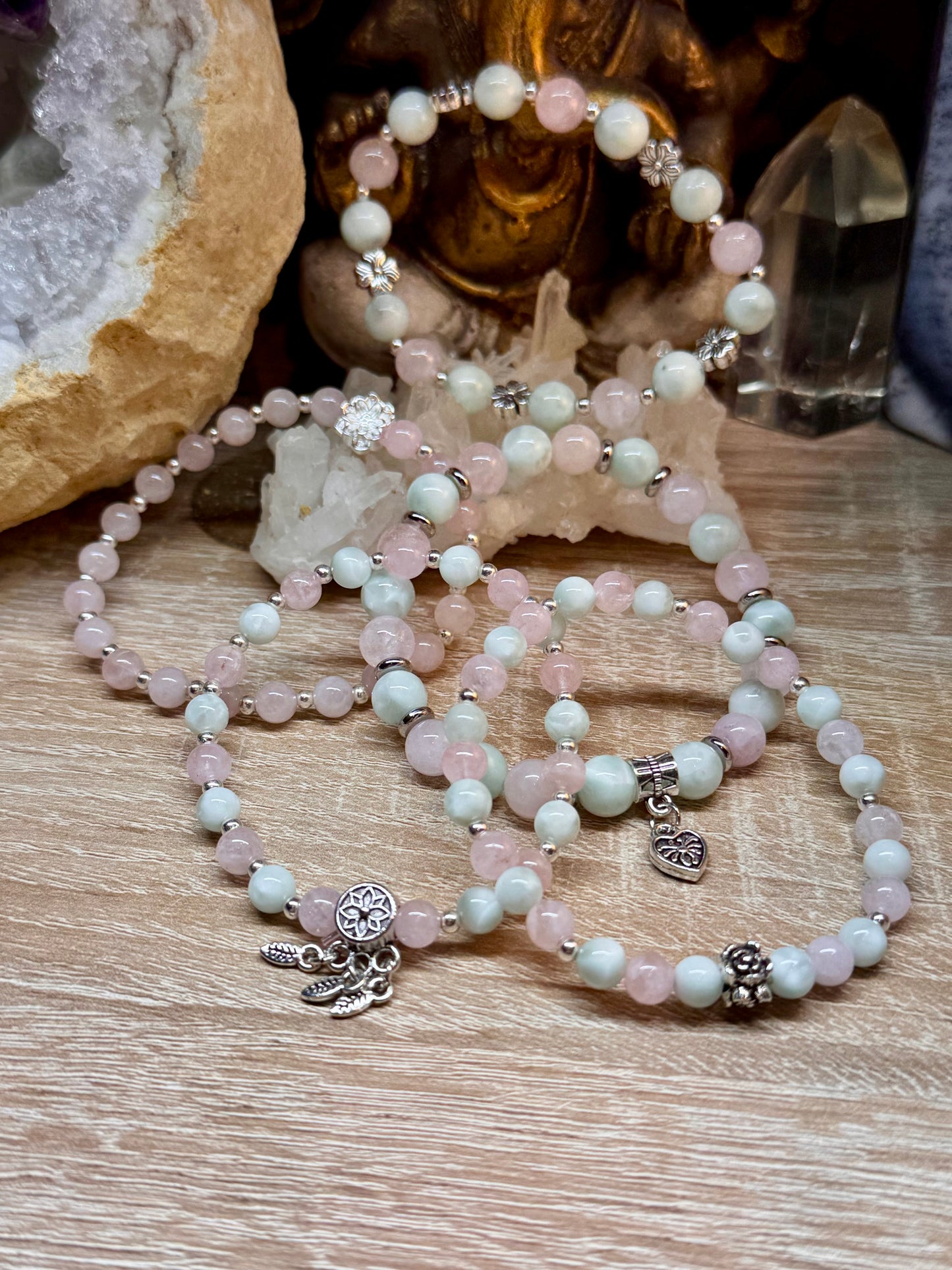 Bracelet "Compassion, Amour et Bonheur"