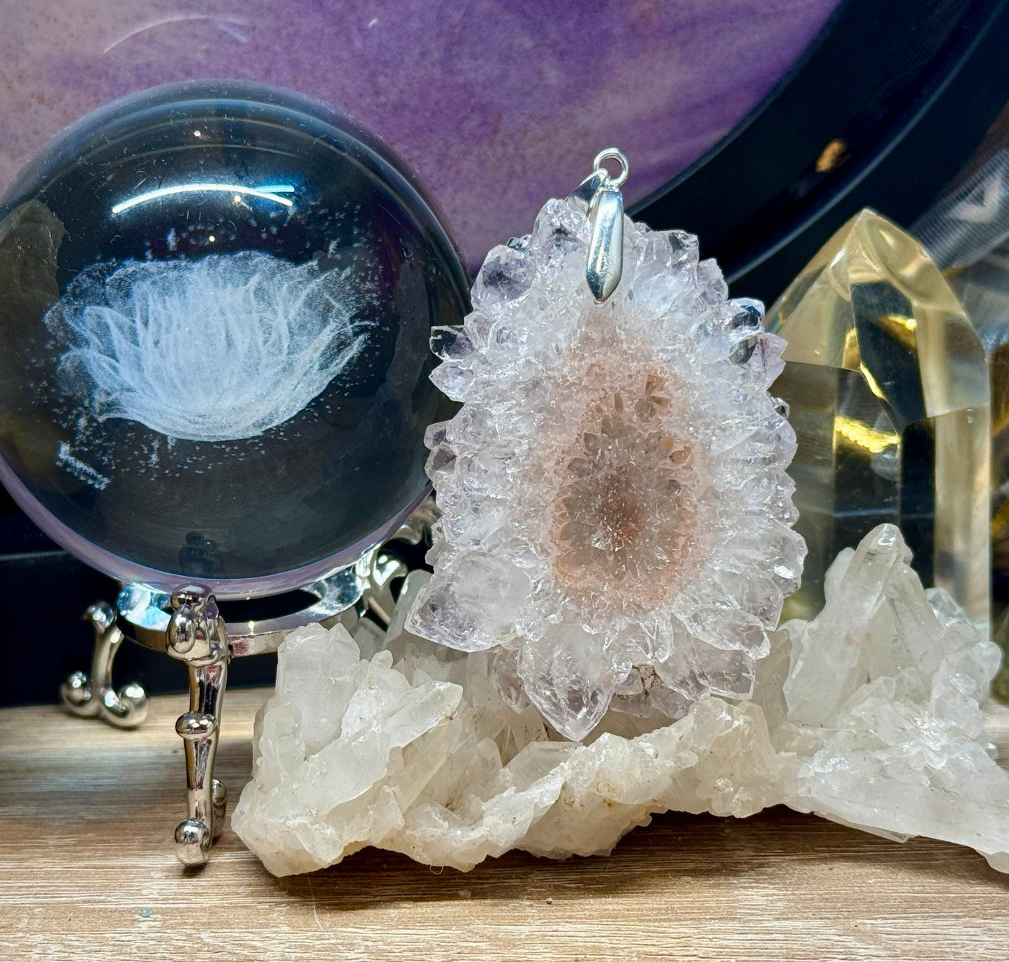 Pendentif de Quartz Cristal