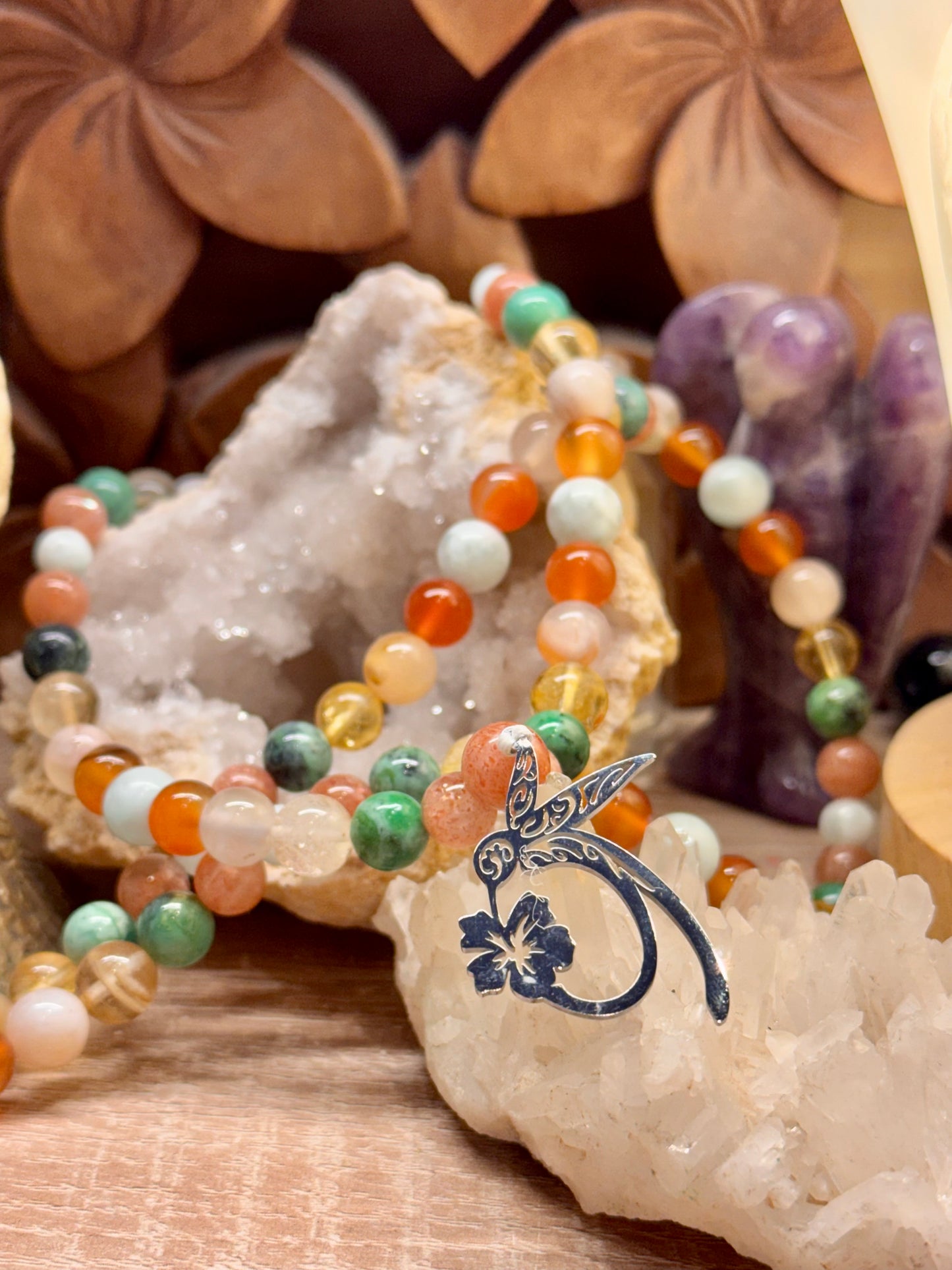 Collier colibri "Joie et Rayonnement"