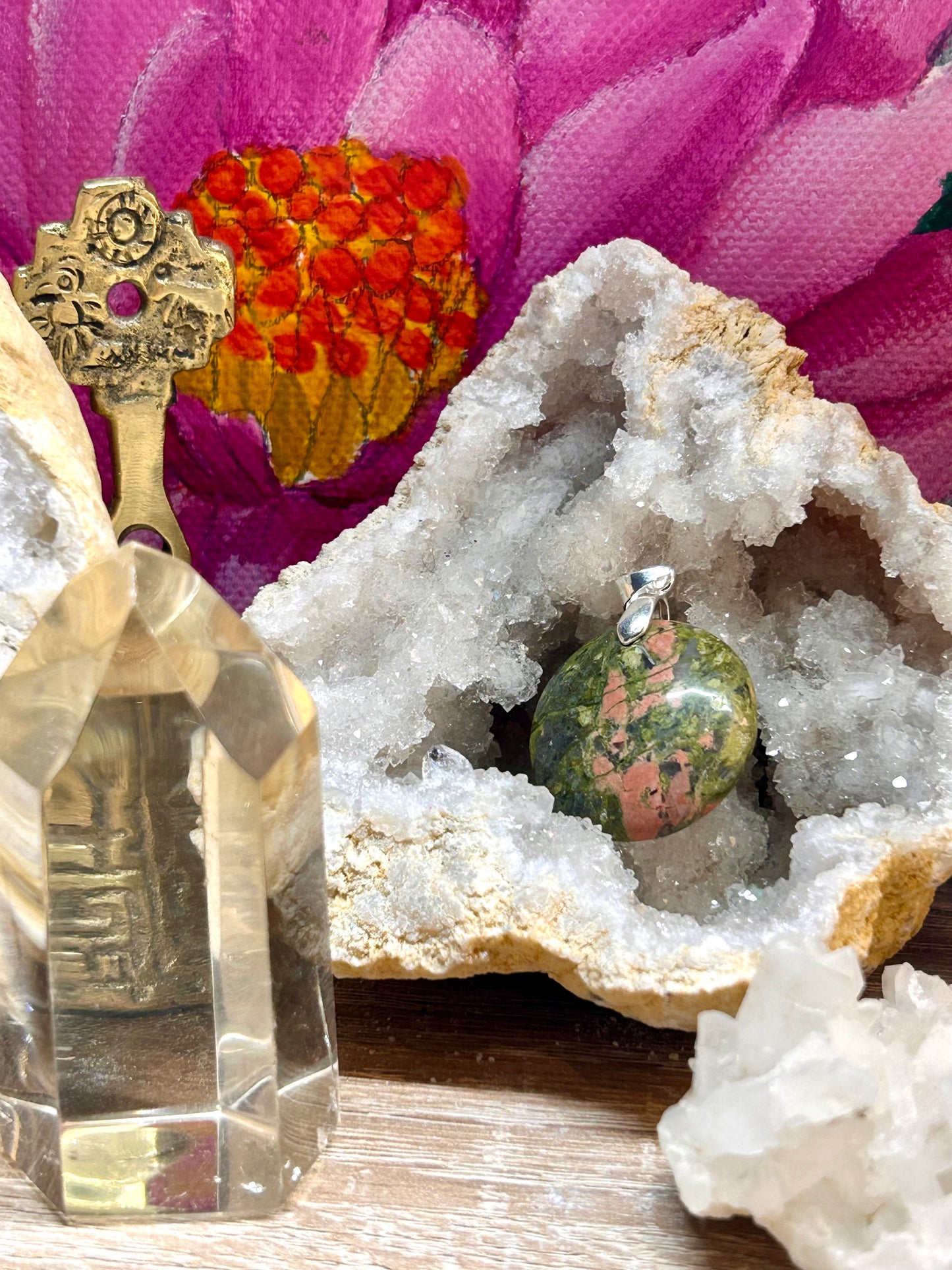 Pendentif d’unakite
