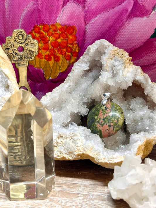 Pendentif d’unakite