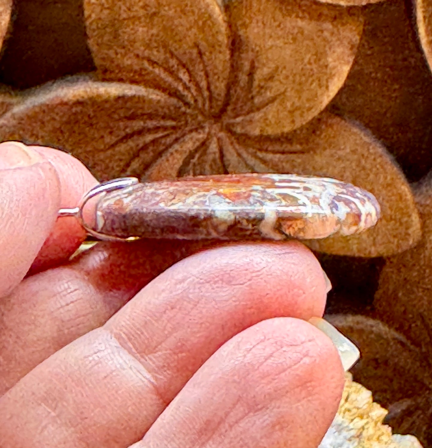 Pendentif de dolomite cuivre