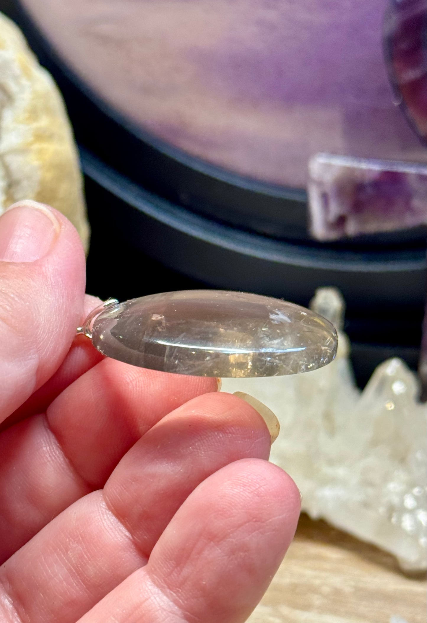 Pendentif de Quartz Fumé