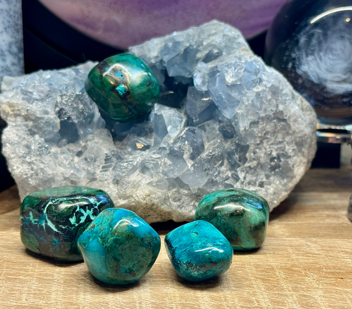 Pierres roulées de Chrysocolle