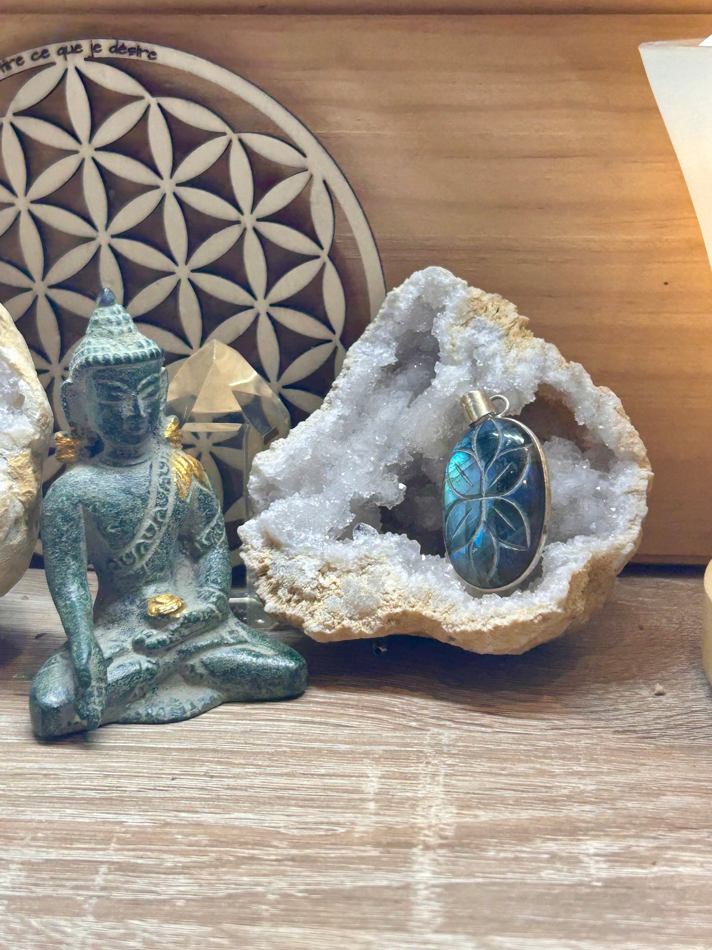 Pendentif de labradorite
