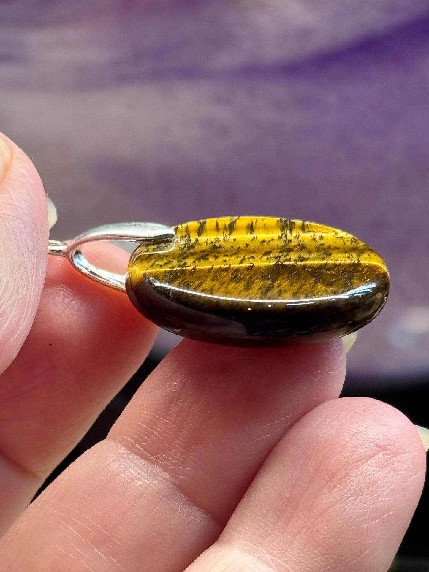 Pendentif Oeil deTigre - Lotus 2