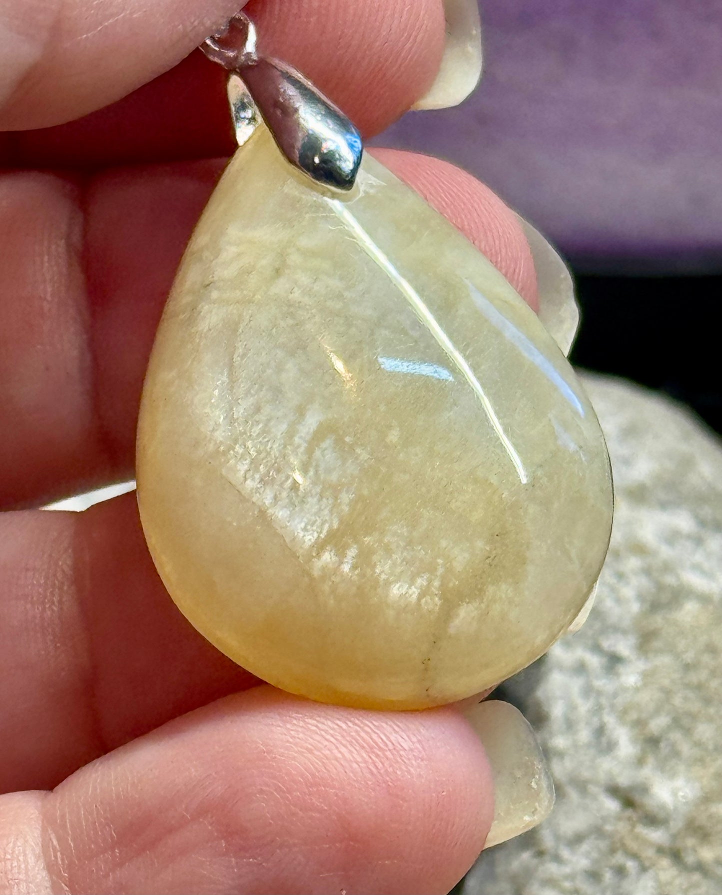Pendentif de Pierre de lune goutte