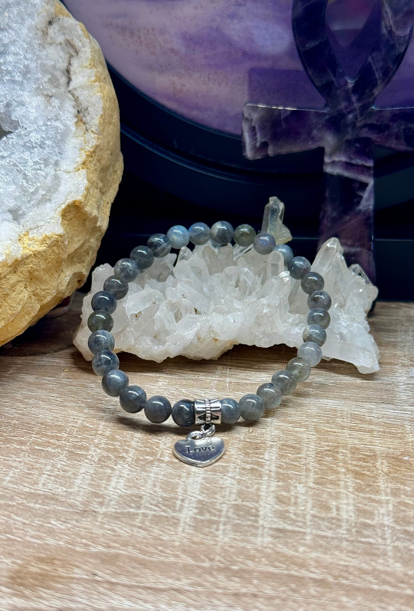 Bracelet de Labradorite 6mm