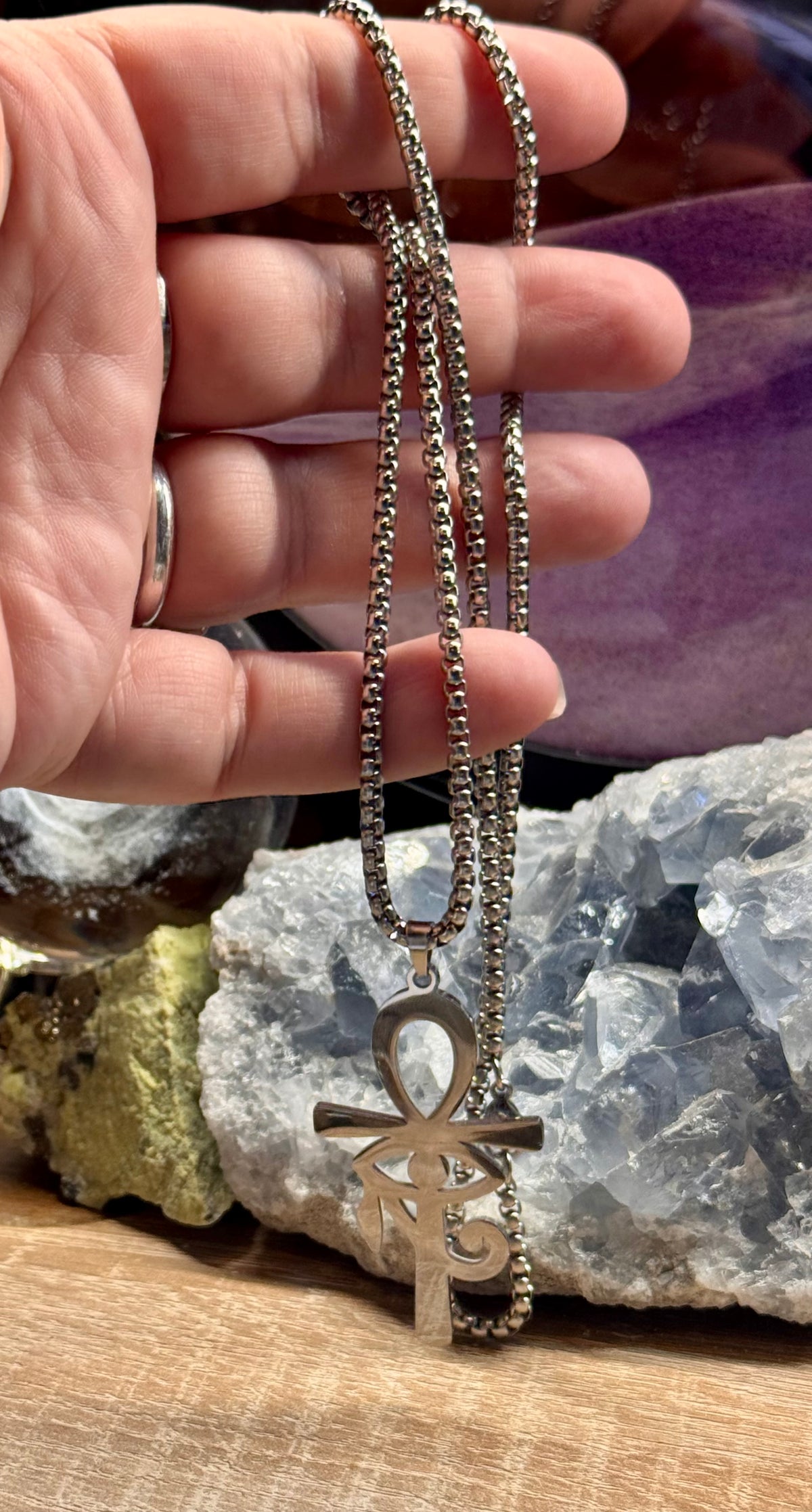Collier Croix de Ânkh et Oeil d’Horus