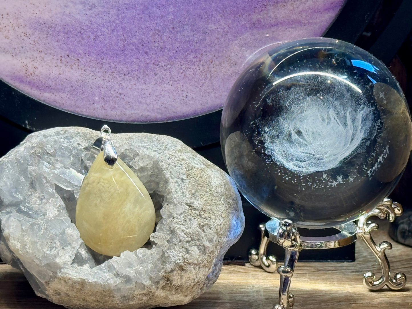 Pendentif de Pierre de lune goutte