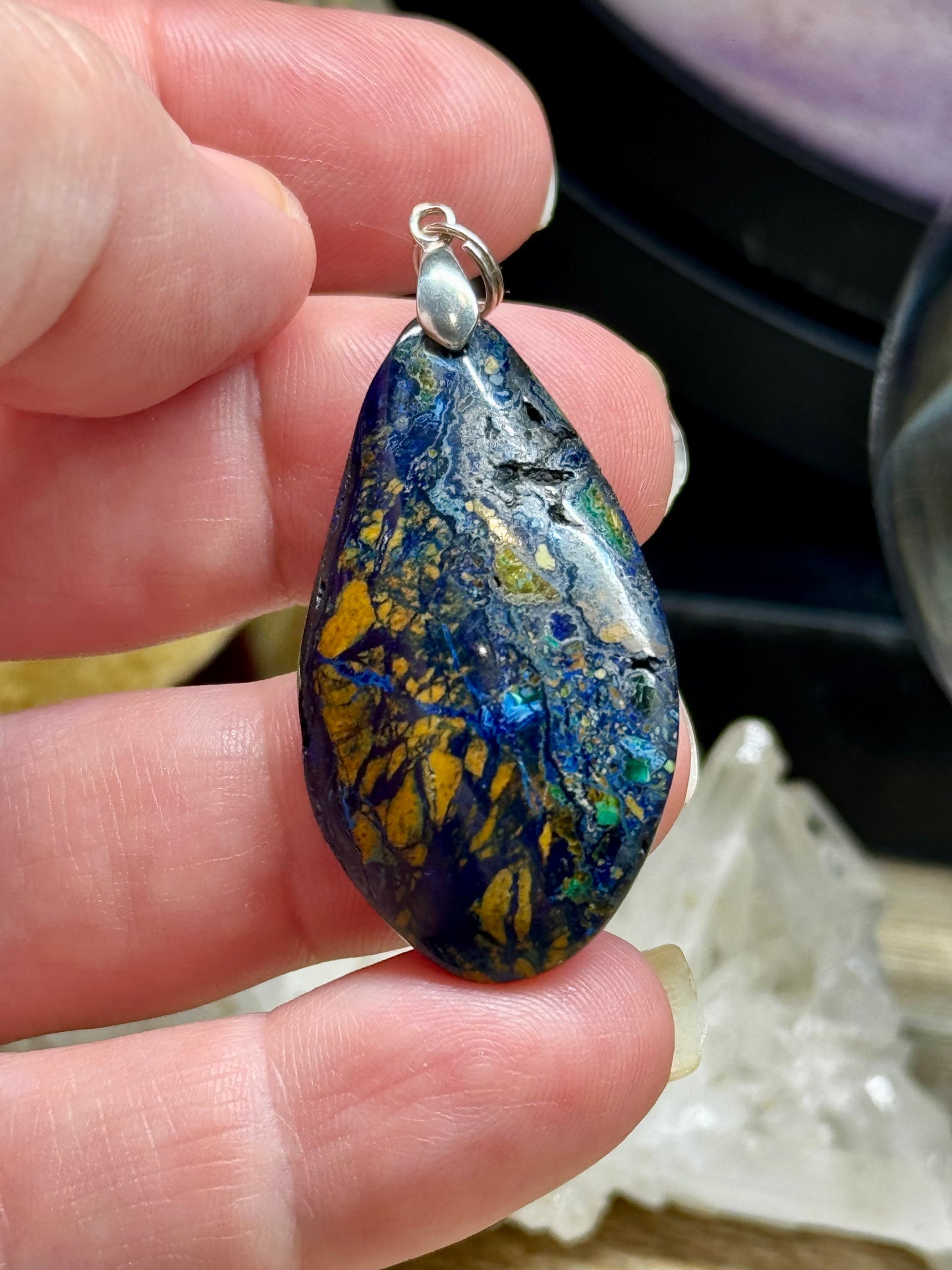 Pendentif d’azurite