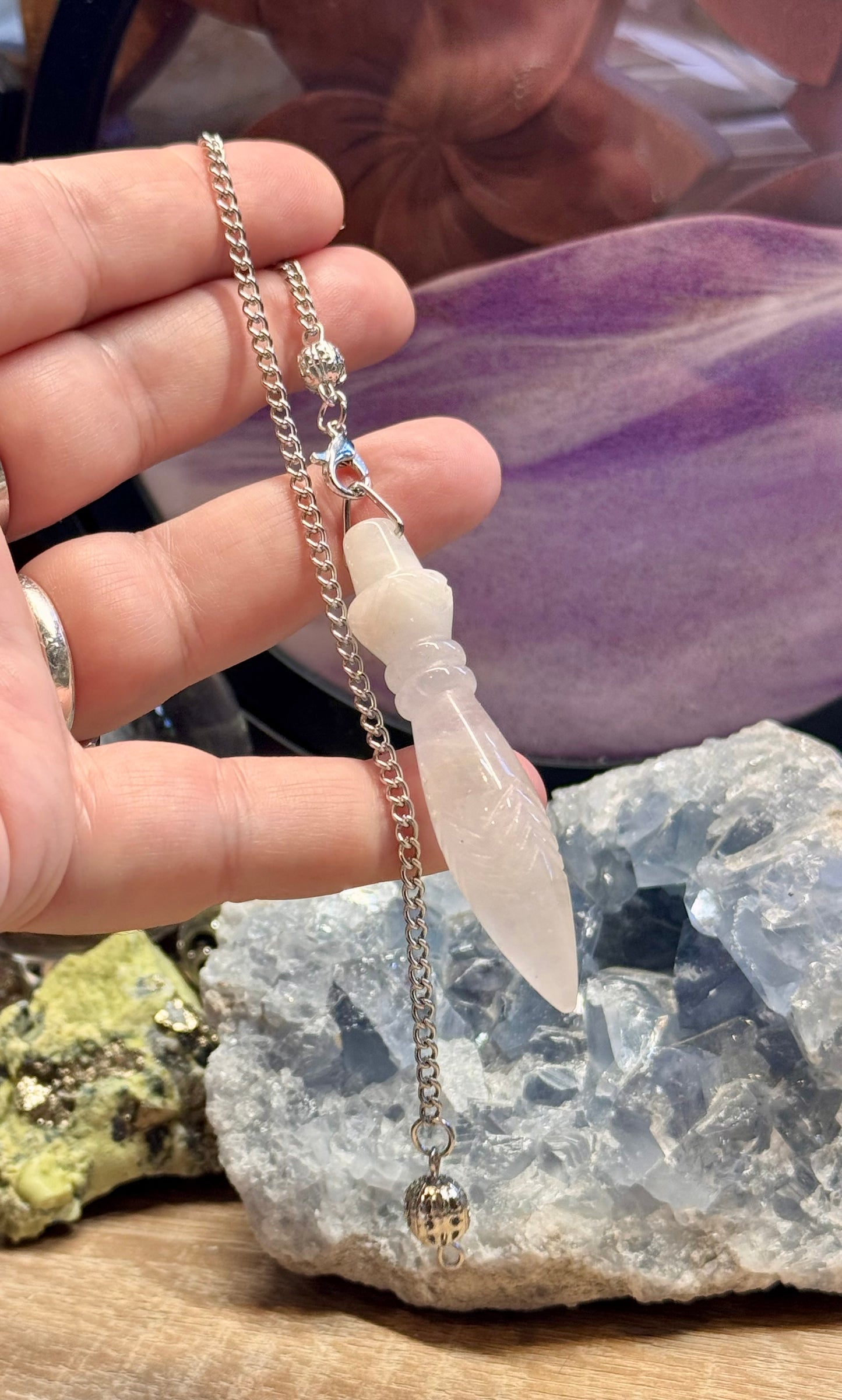 Pendule Thot en Cristal de Roche