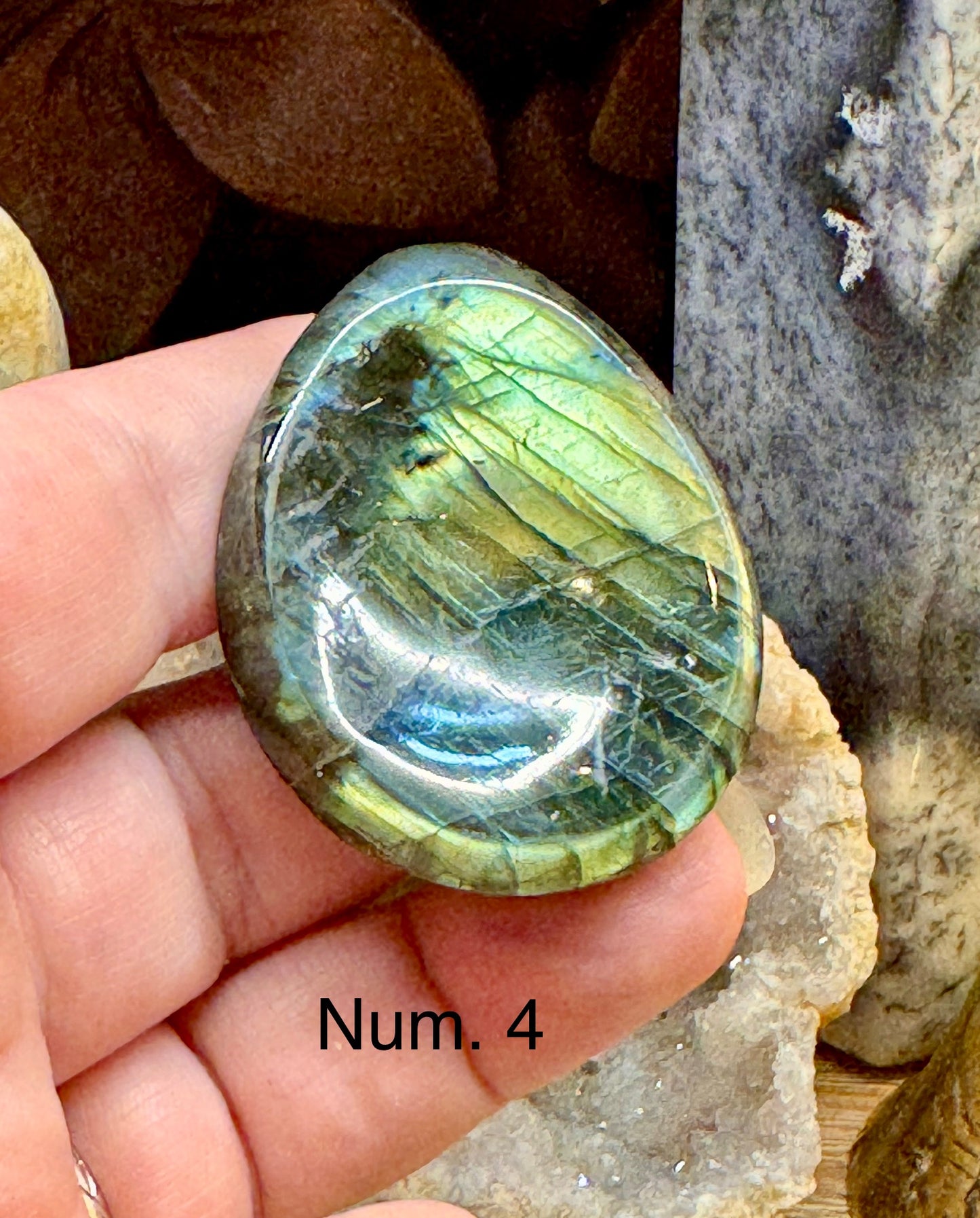 Pierre anti-stress labradorite