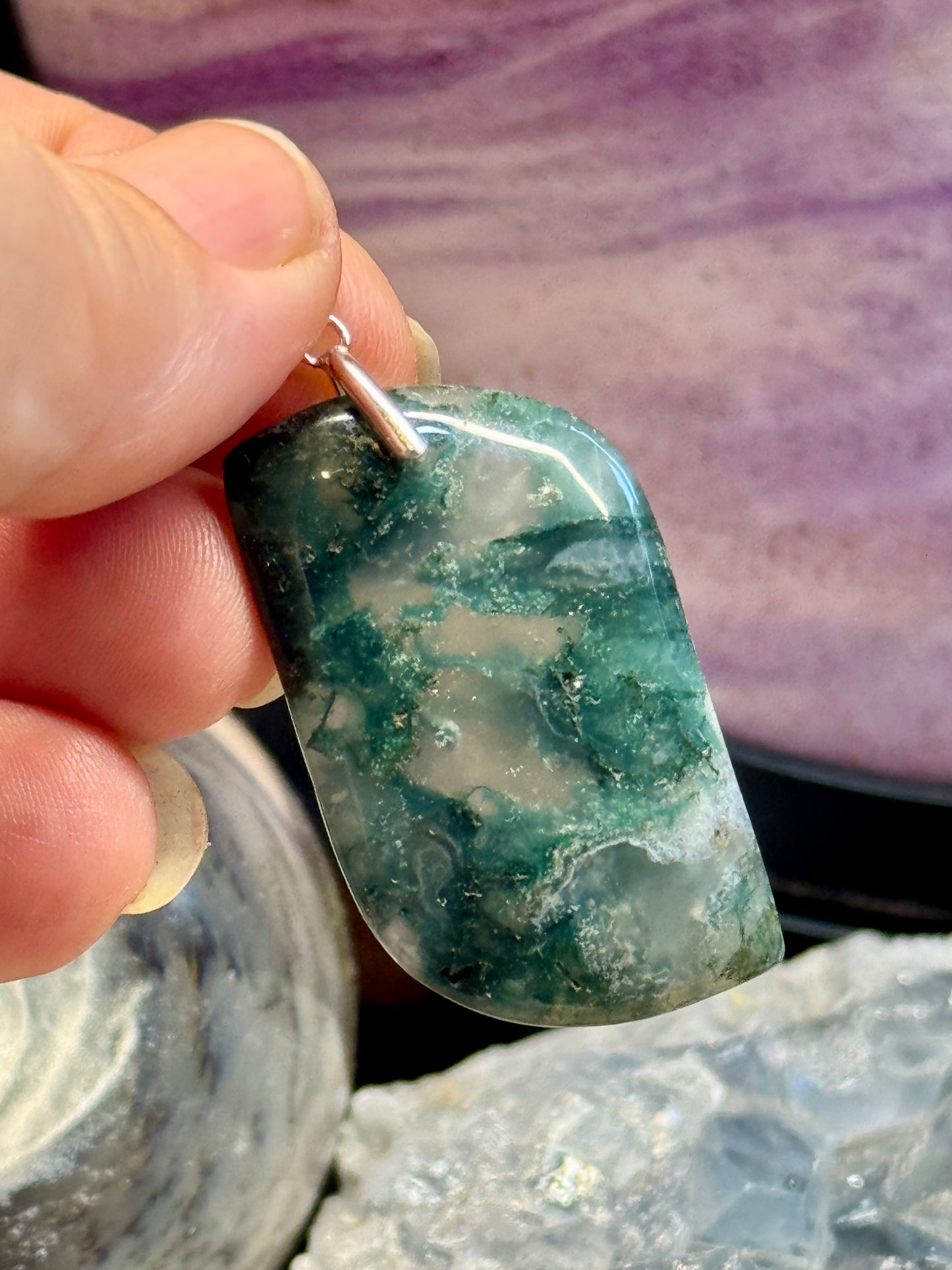 Pendentif d’Agate Mousse
