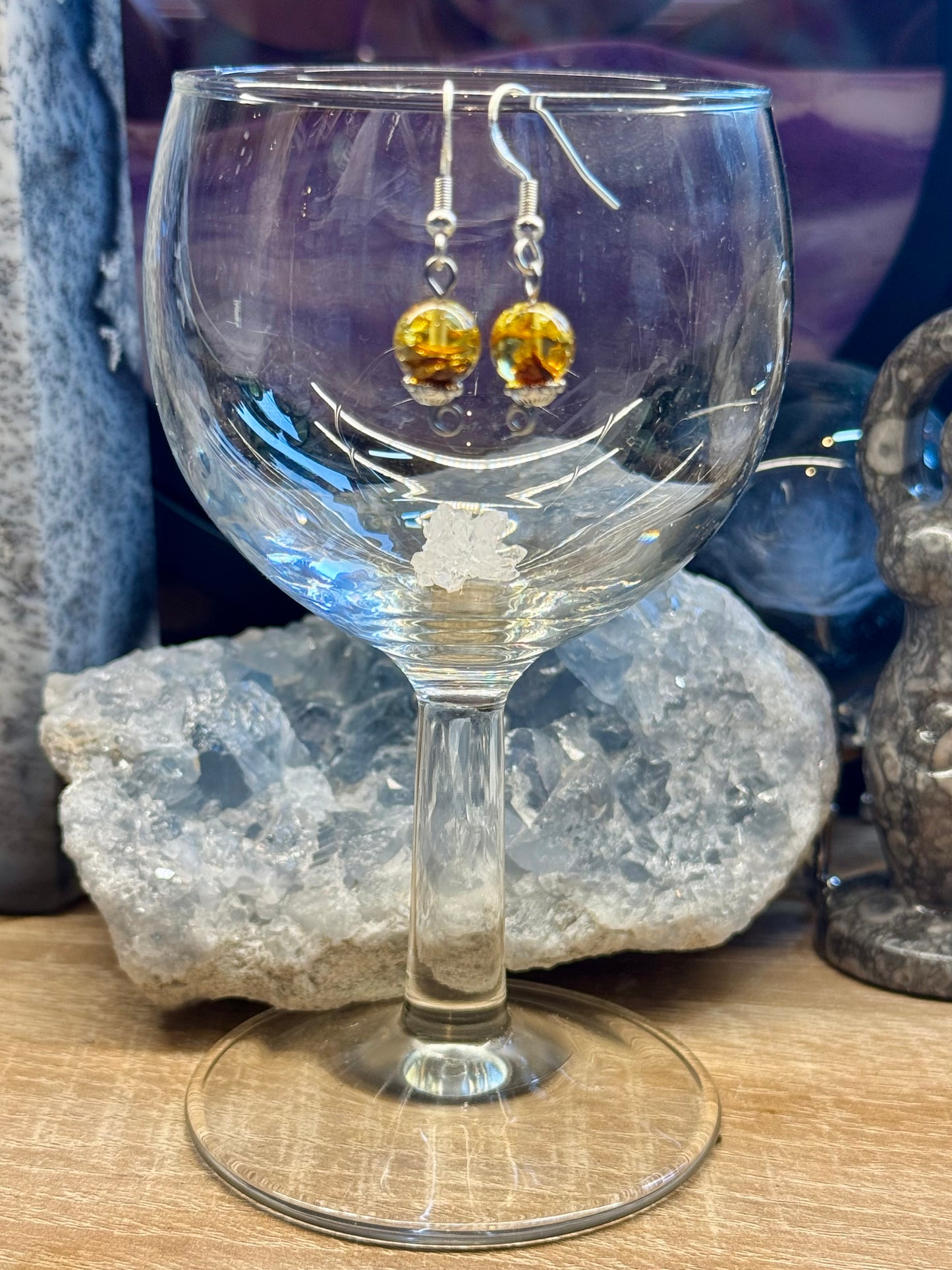 Boucles d’oreilles Ambre