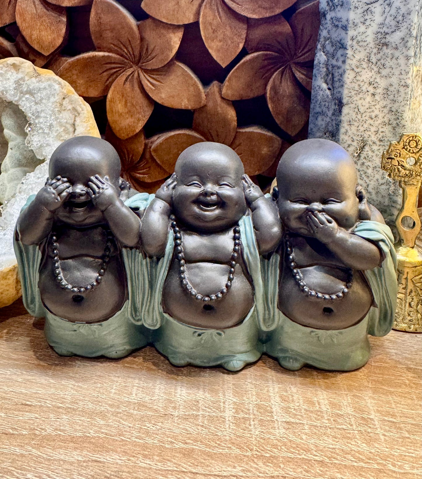 Bébés moines rieurs de la sagesse