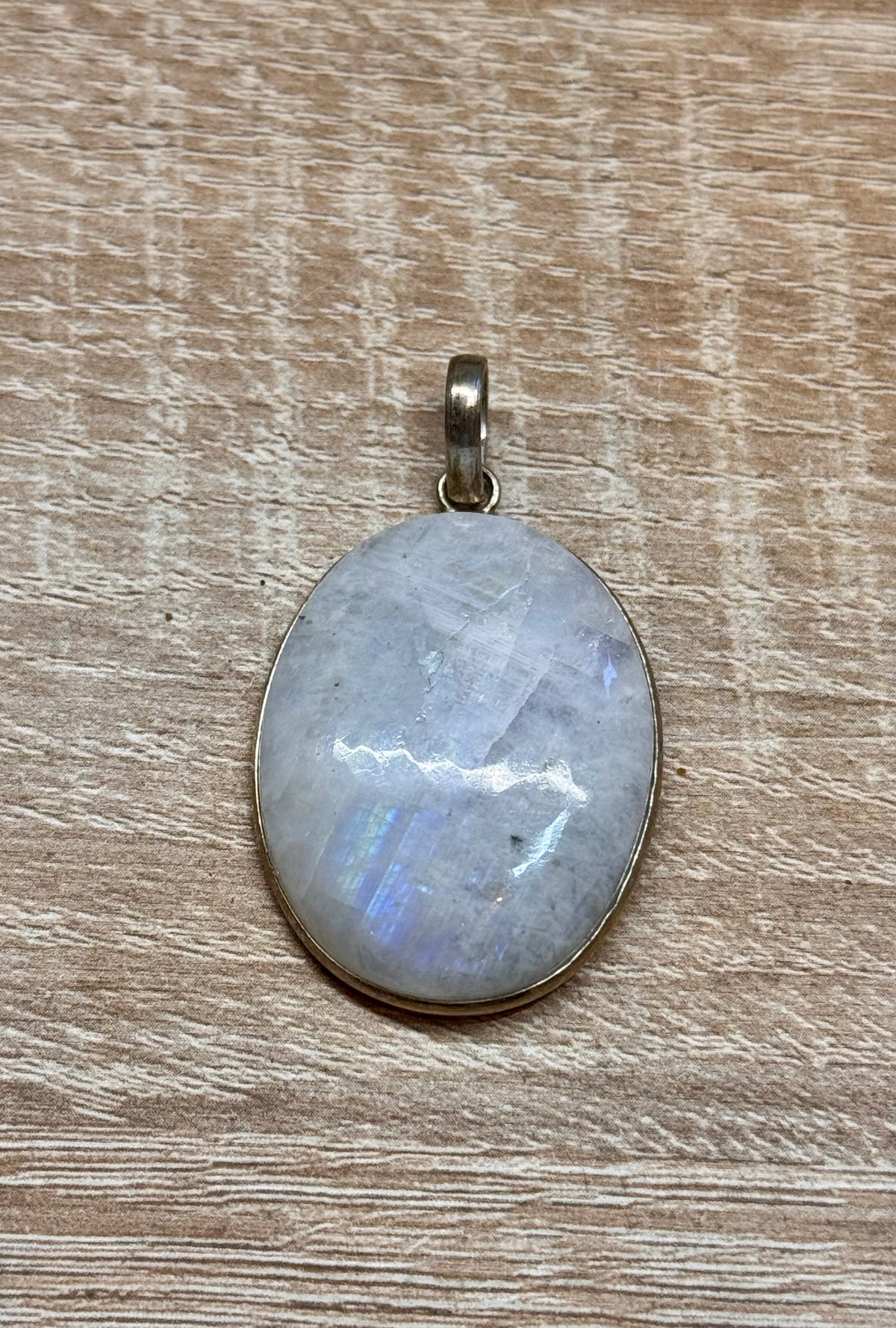 Pendentif de Péristérite cerclé