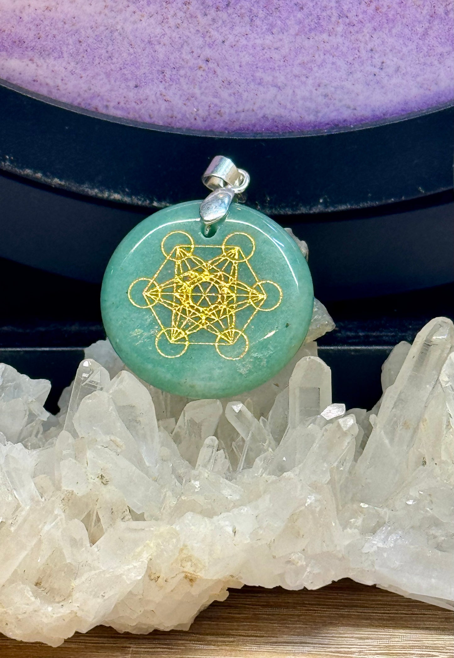 Pendentif en Aventurine verte - Métatron