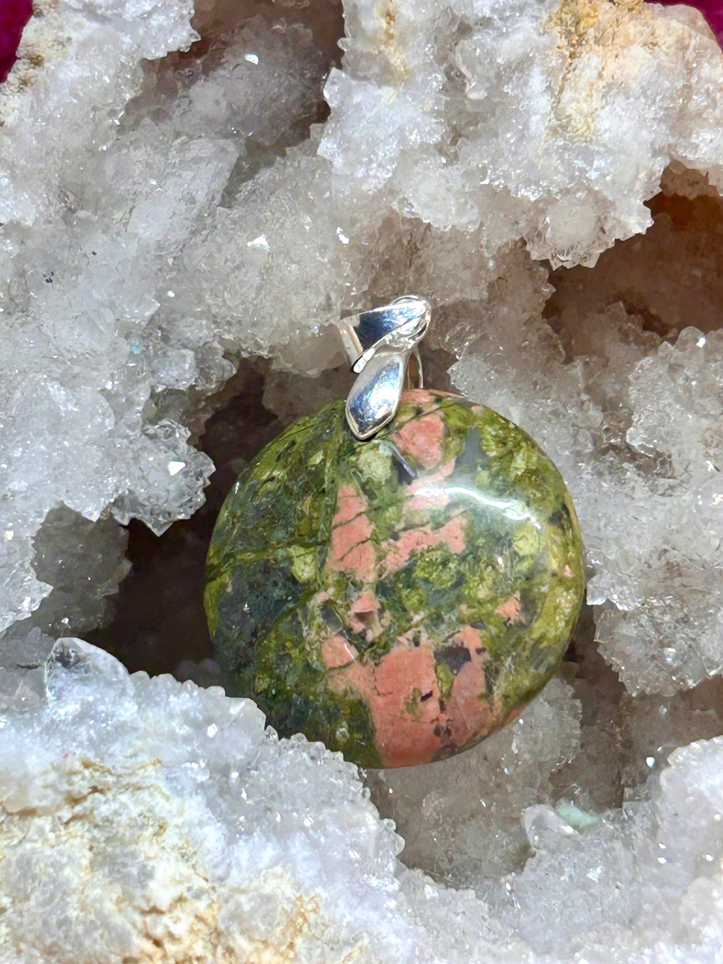 Pendentif d’unakite