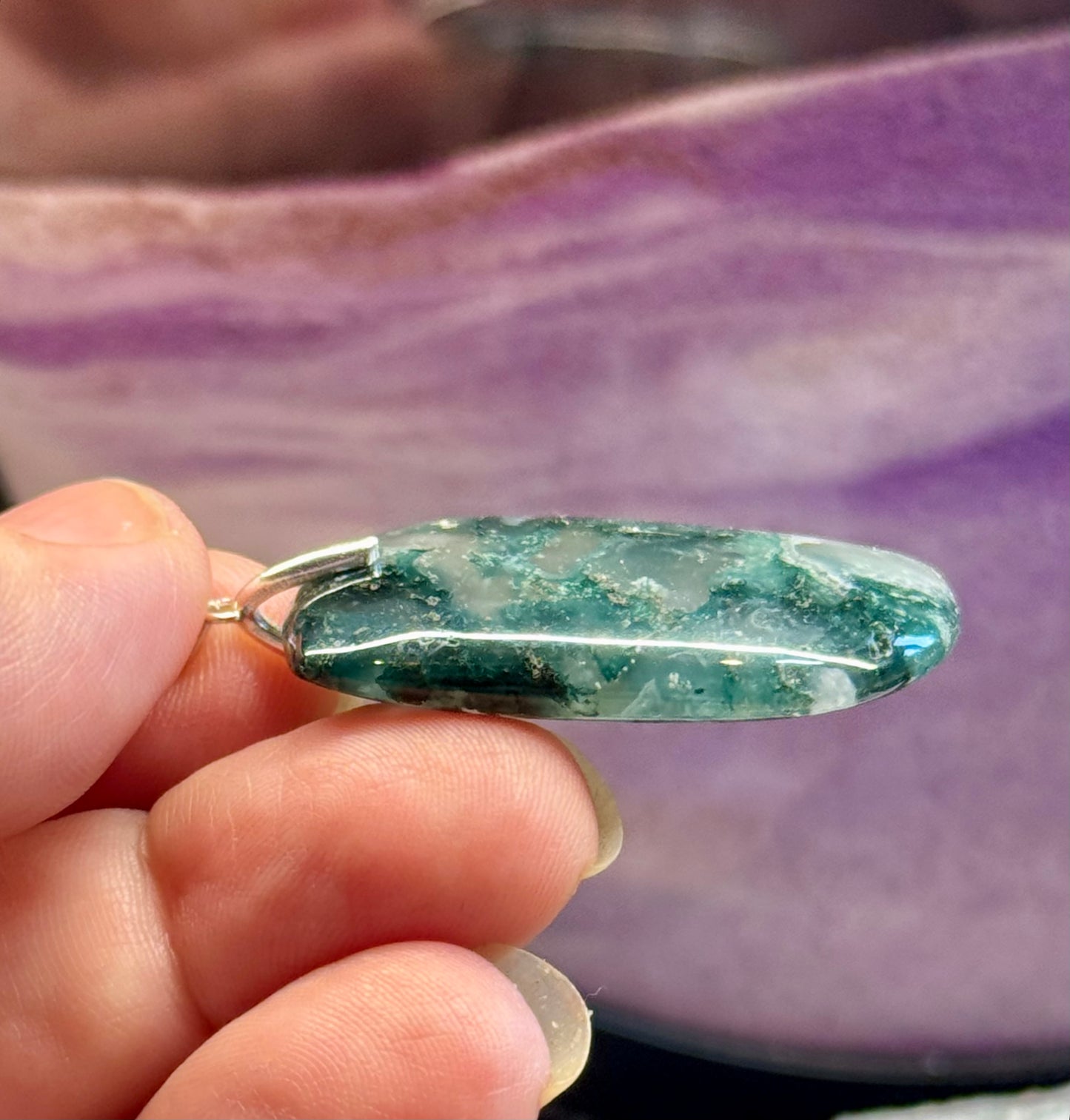 Pendentif d’Agate Mousse
