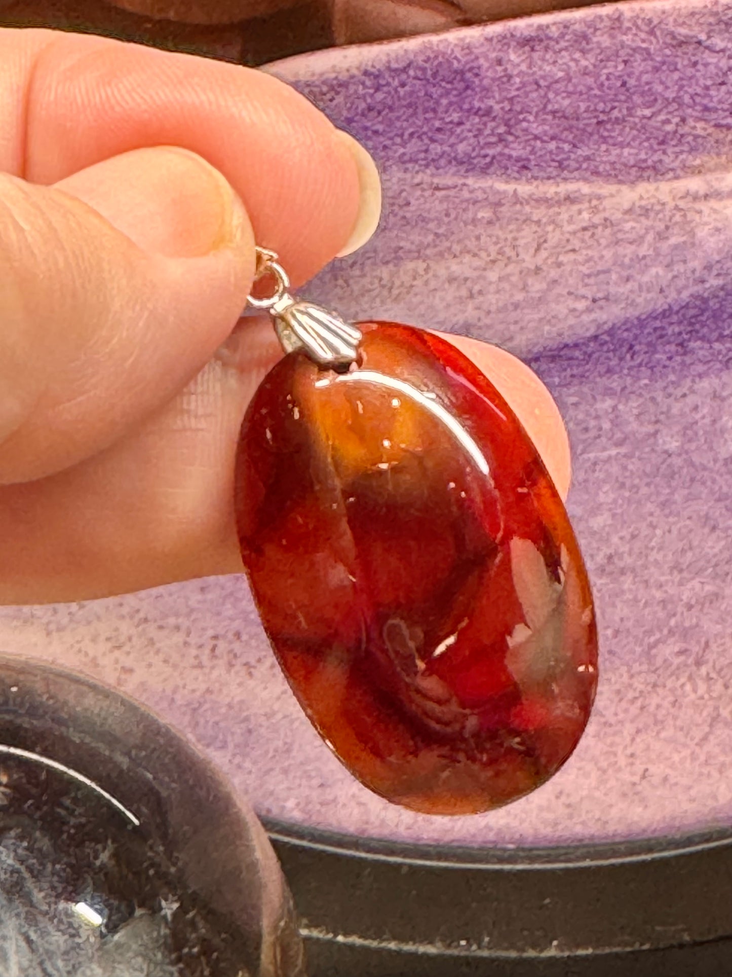 Pendentif de cornaline