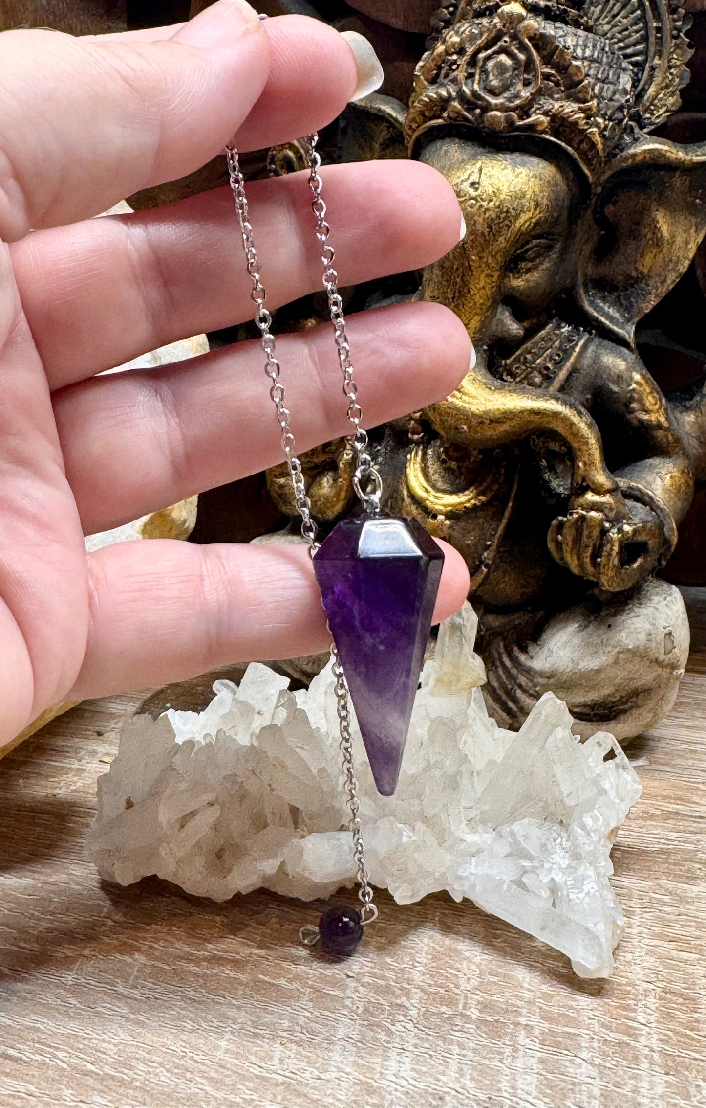 Pendule faceté Améthyste