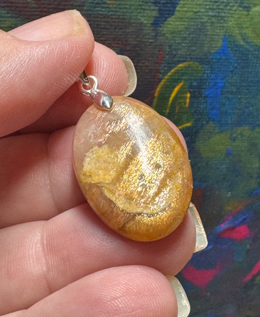 Pendentif de pierre de soleil
