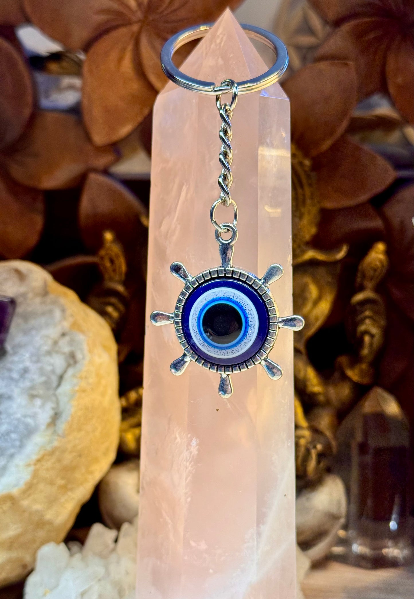 Porte-clé Œil de Nazar et Gouvernail