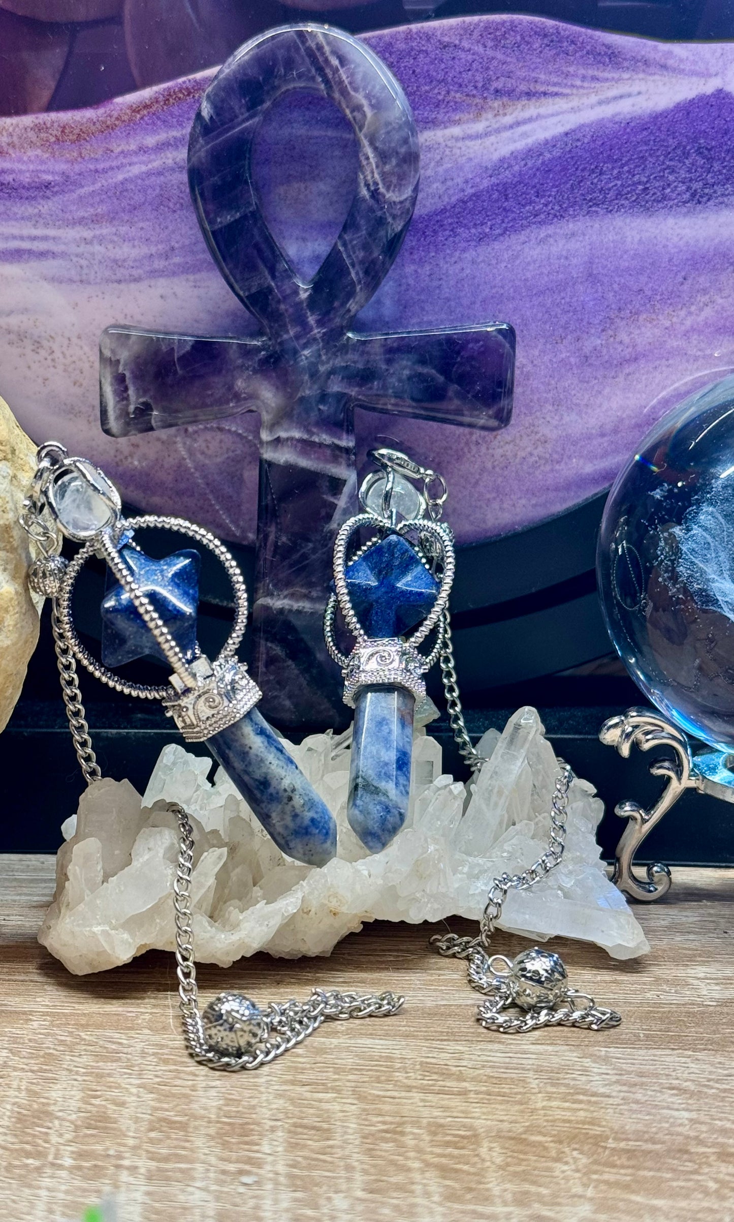 Pendule avec Merkaba - Lapis Lazuli
