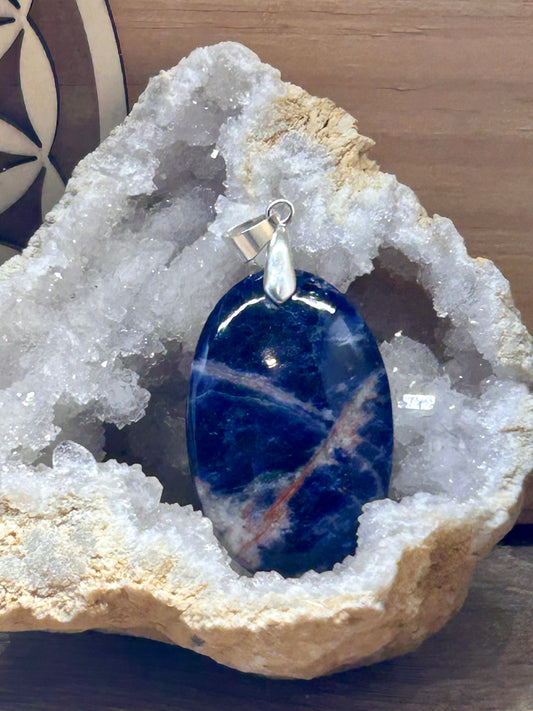 Pendentif de sodalite