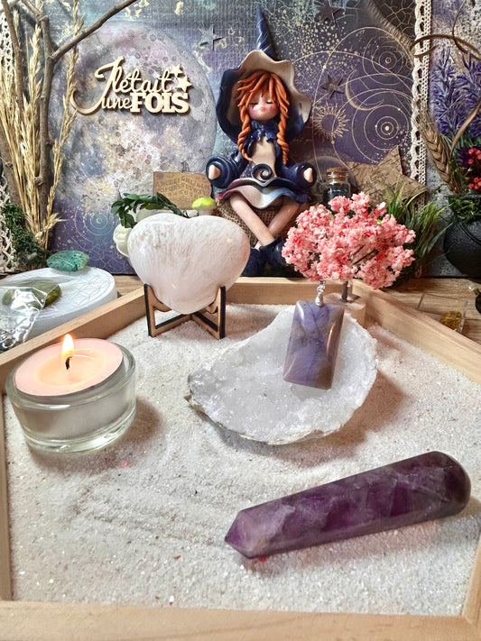 Pendentif d’opale violette