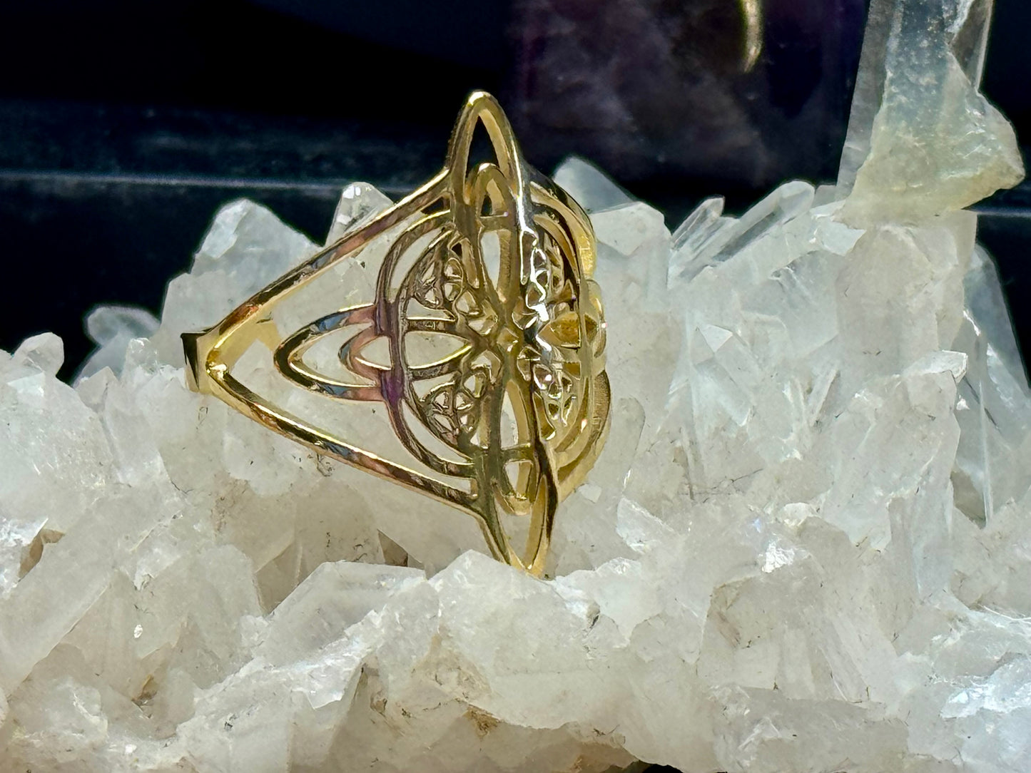 Bague Noeud de Sorcière doré T57