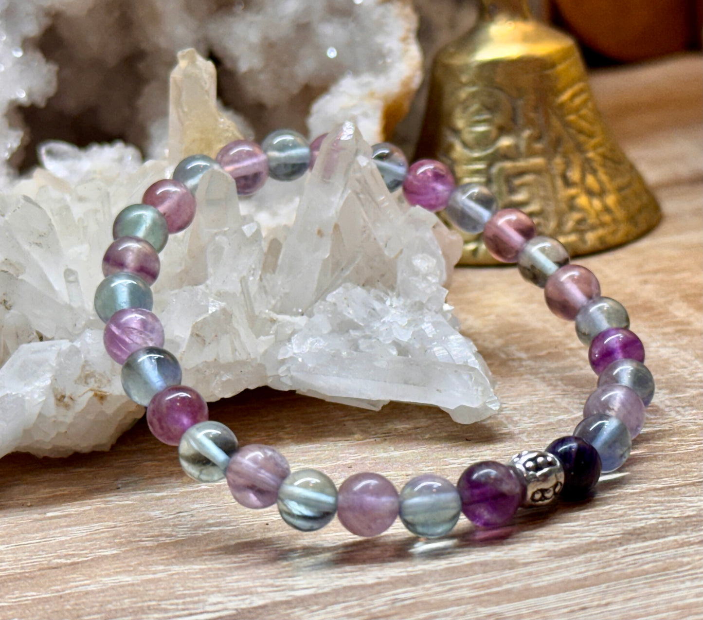 Bracelet de fluorine "Concentration et Liberté"