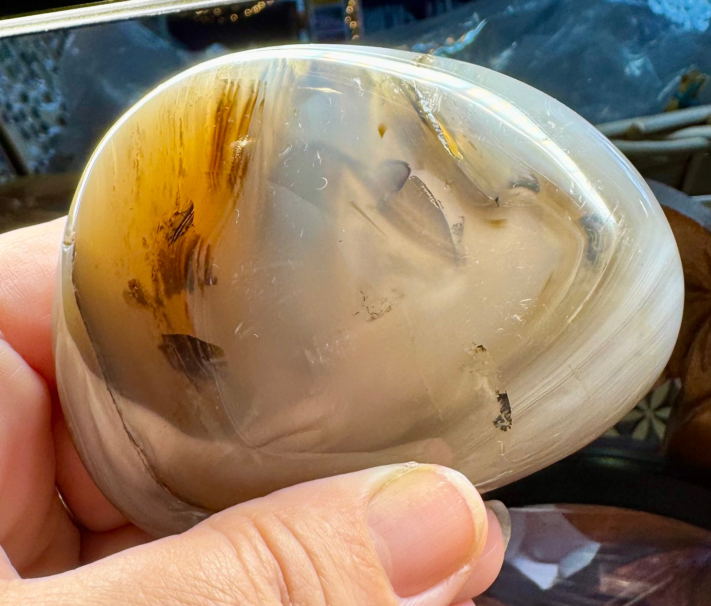 Galet d’Agate Dentritique