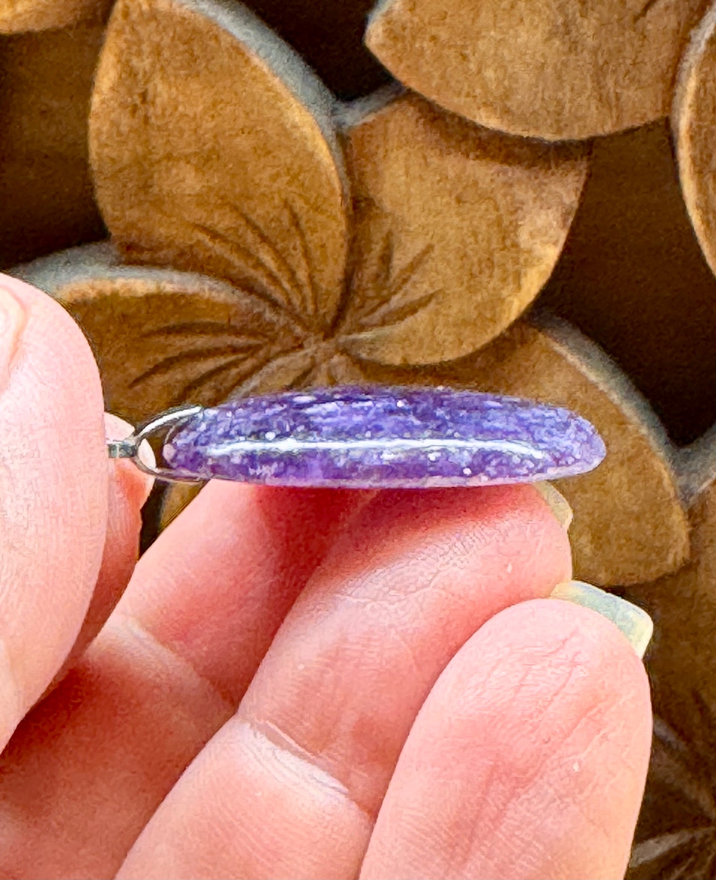 Pendentif de lépidolite