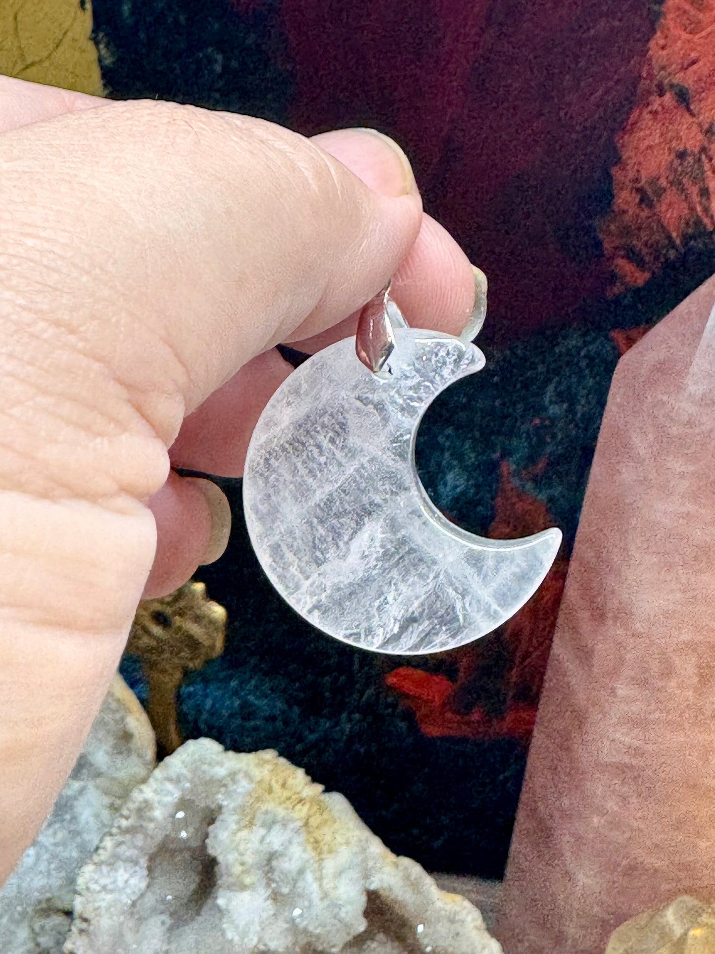 Pendentif en cristal de roche