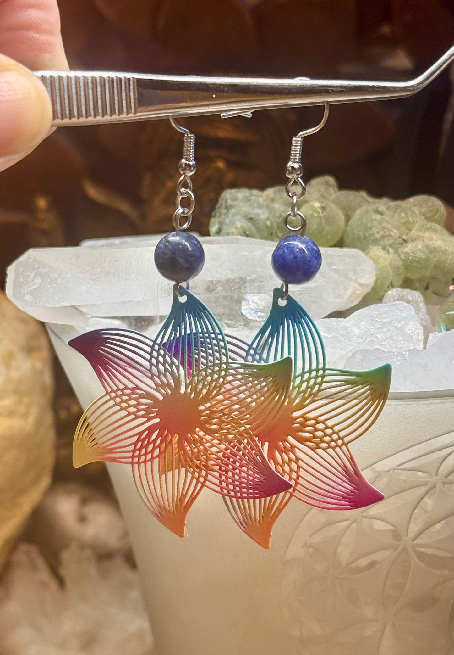 Boucles d’oreilles en couleurs