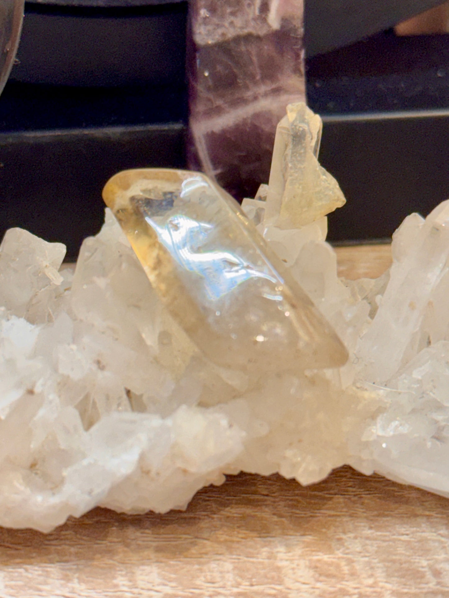 Pointes de citrine naturelles polies