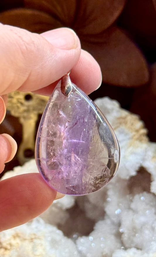 Pendentif goutte d’amétrine