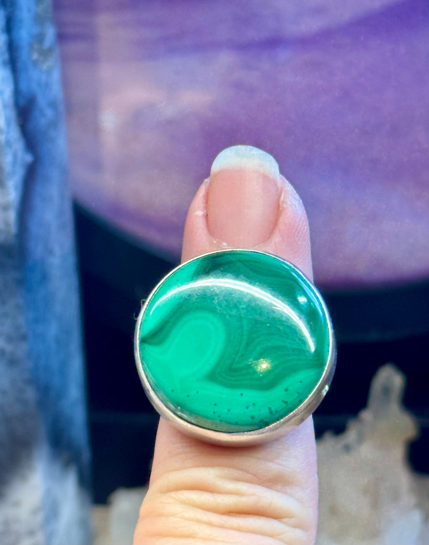 Bague Malachite T49