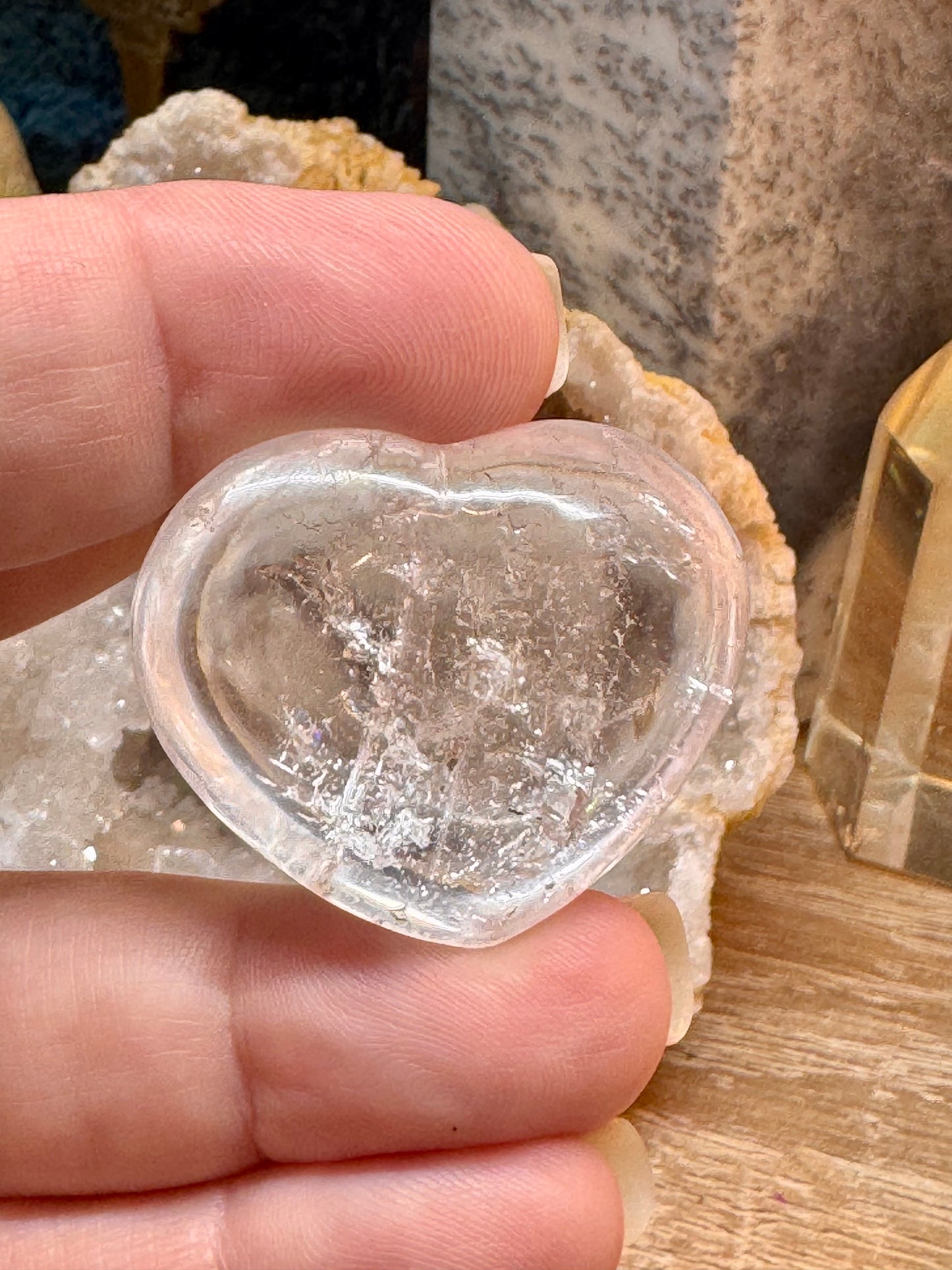 Cœur de cristal de roche