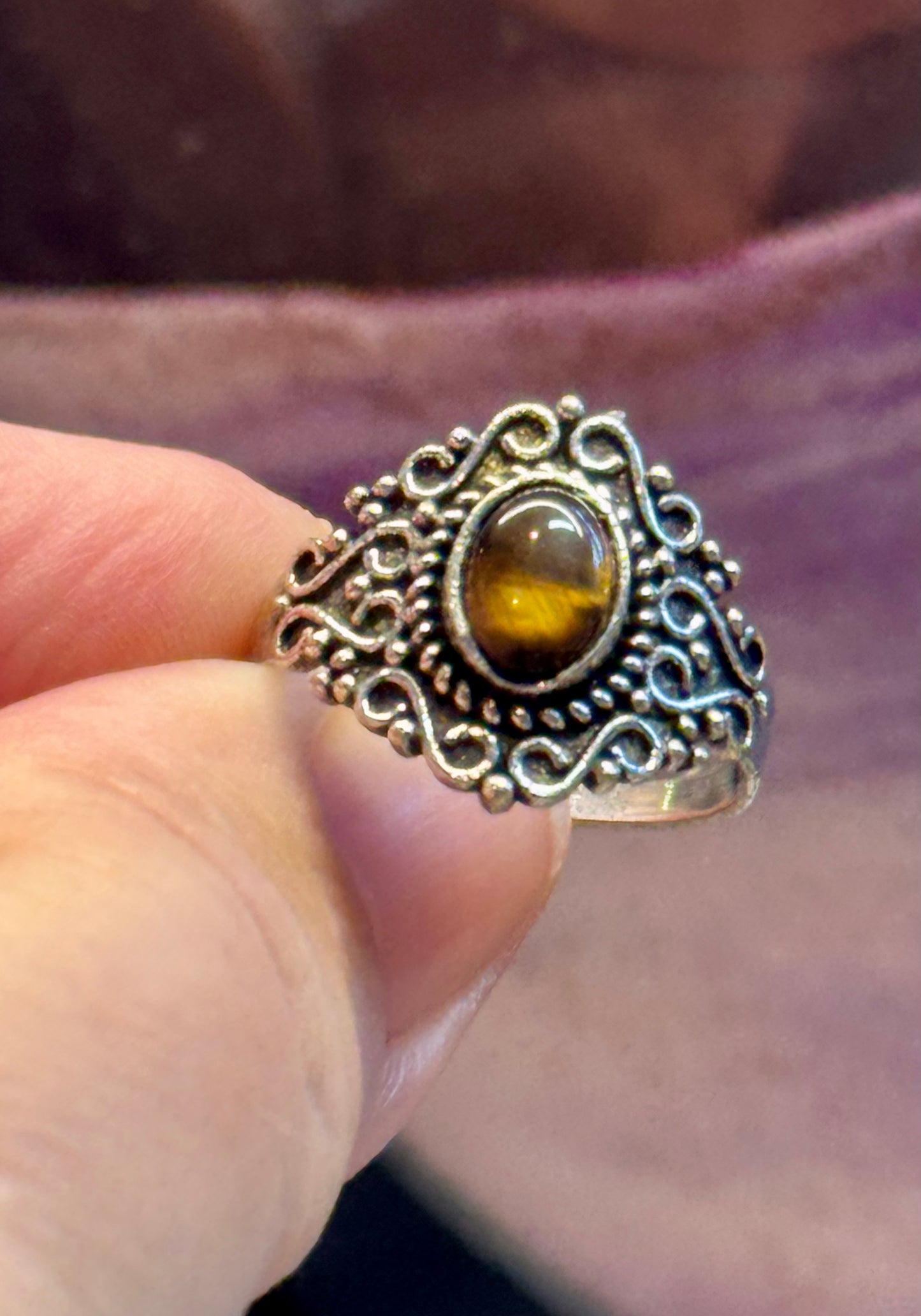 Bague Oeil de Tigre T54,5
