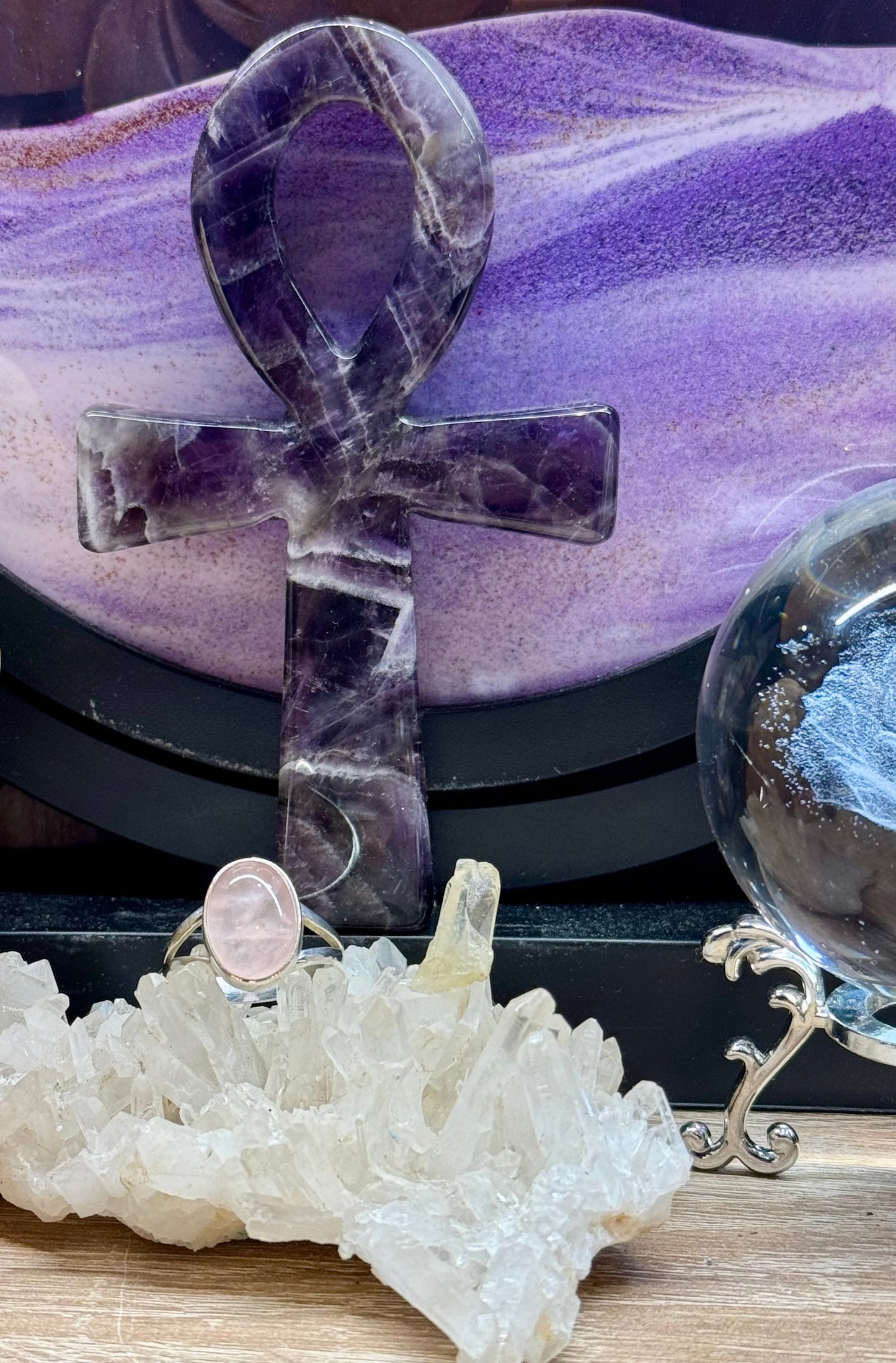 Bague Quartz Rose T54
