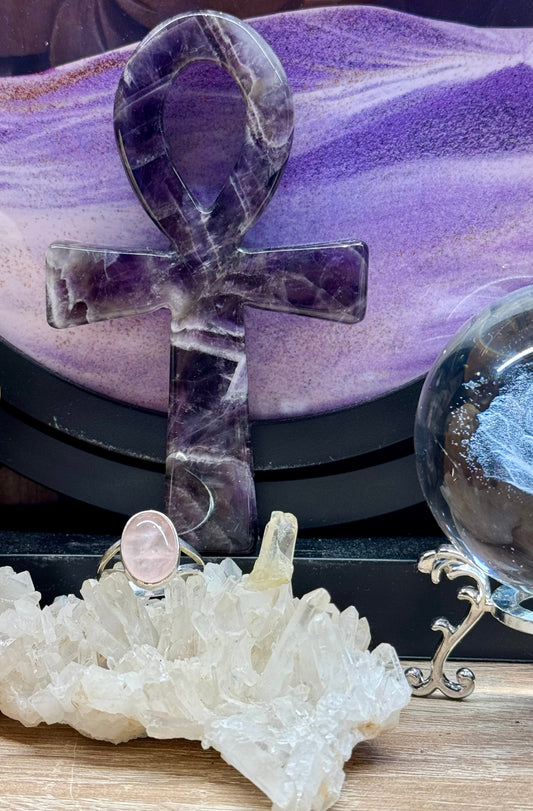 Bague Quartz Rose T54